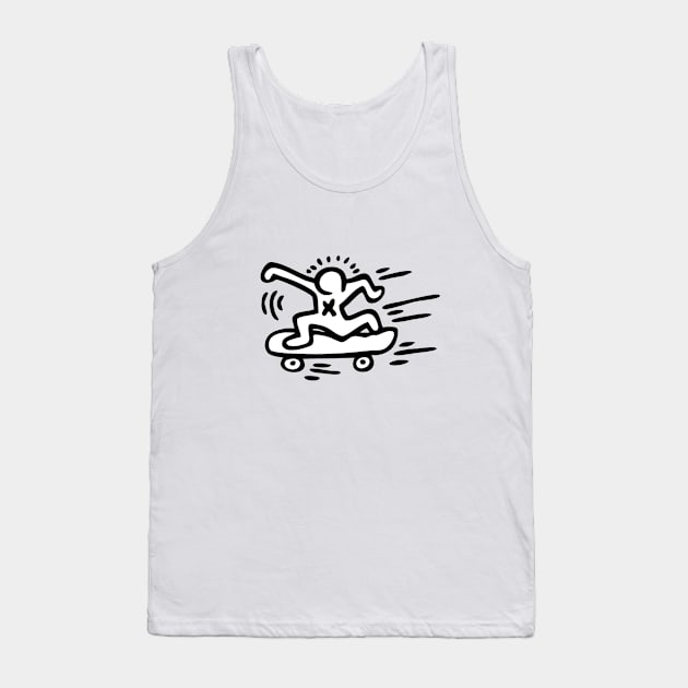 Funny Skate Sport Tank Top by by fend